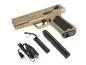 Preview: CM127 Tan Mosfed Edition Gen. 3 AEP Pistol 0,5 Joule (Li-Po+Mosfet)