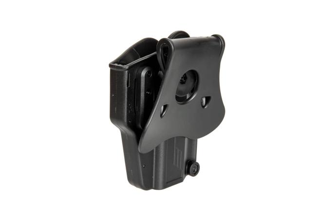 Amomax Universal Per-Fit Paddle Holster Black passt für über 200 Pistolentypen links Händer