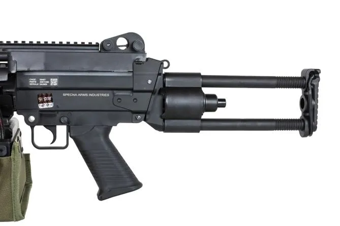 Specna Arms SA-F249 Para Flex Maschine Gun Black AEG 0,5 Joule mit Gate X-ASR Mosfet