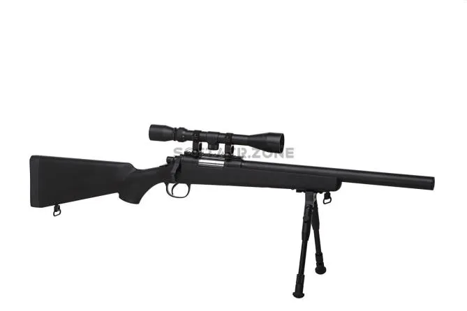 SR-1 Short Barrel Sniper Rifle Set mit Zweibein und Zielfernrohr 3-9x40