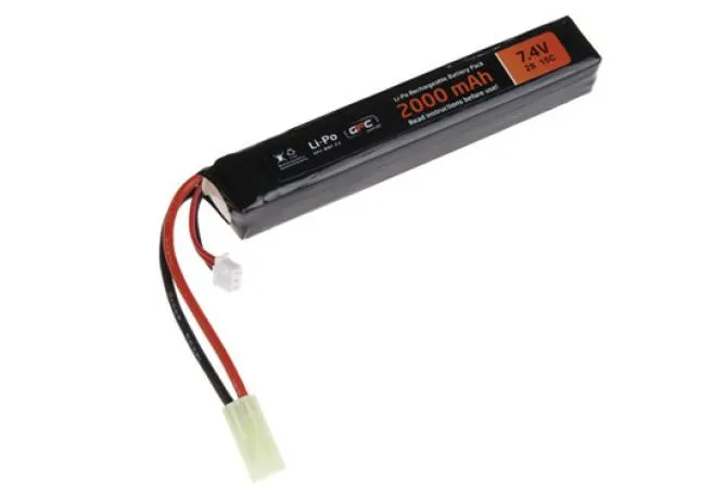 GFC 7,4V 2000mAh 15/30C Li-Po Akku Mini Tamiya Connetor