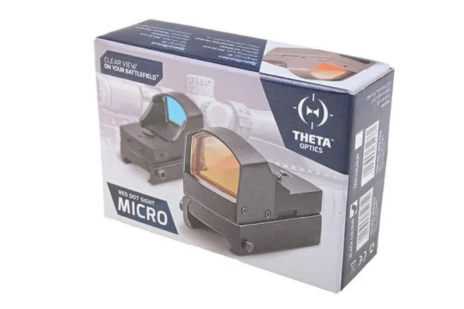 Theta Optics Micro Reflex Sight Red Dot Black