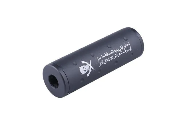 WELL Silencer 110X35mm Black