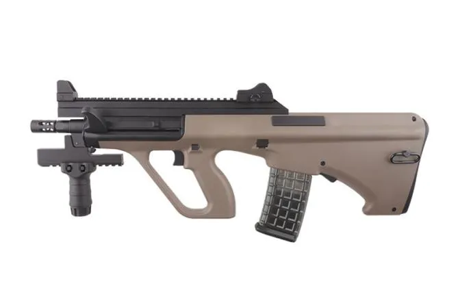 Snow Wolf SW-020T AUG COMMANDO Carbine Tan AEG 0,5 Joule