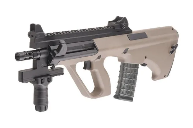 Snow Wolf SW-020T AUG COMMANDO Carbine Tan AEG 0,5 Joule