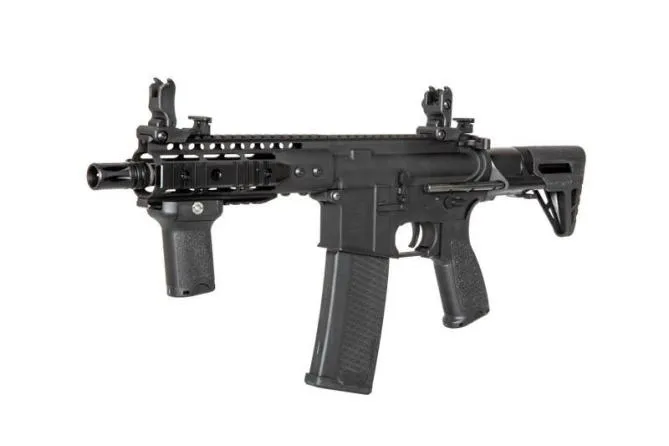 Specna Arms SA-E12 PDW EDGE Carbine mit ASR Mosfet Black AEG 0,5 Joule