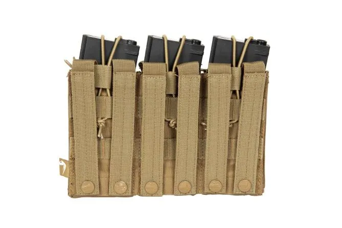 Viper Tactical Dreifach Duo Magazintasche Mag Pouch Molle Coyote Brown Tan für 6 Magazine