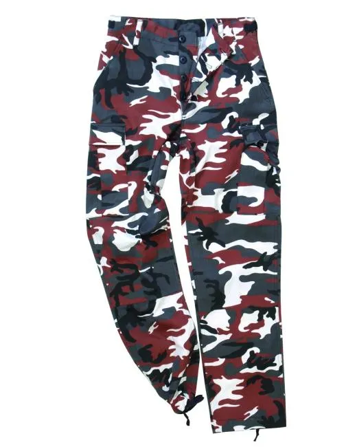 US RED CAMO KIDS BDU STYLE PANTS