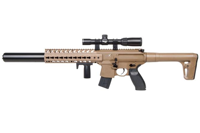 Sig Sauer MCX FDE 4,5mm Co2 Pressure incl. Scope Sig ZF 1-4x24 Non Blow Back