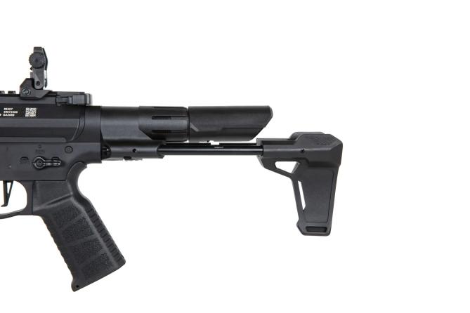 Well WE01A / Specna Arms SA-FX10 SMG Black E.T.U mit Mosfet & 2 Magazinen 0,5 Joule AEG