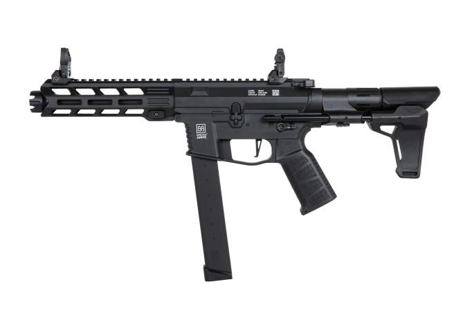 Well WE01A / Specna Arms SA-FX10 SMG Black E.T.U mit Mosfet & 2 Magazinen 0,5 Joule AEG