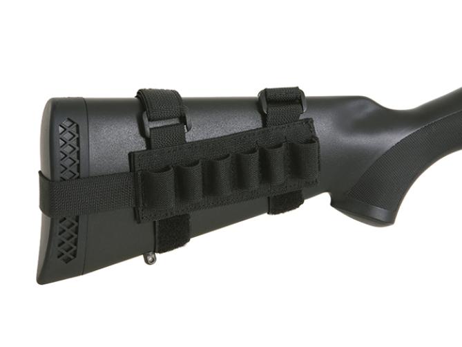 Tactical Shotgun Shell Holder for 6 Pieces Black