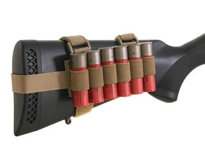 Tactical Shotgun Shell Holder for 6 Pieces Tan