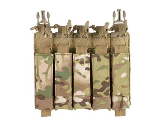 SMG Hybrid Mag Pouch 5 Mags Multicamo suitable for MP5 Series