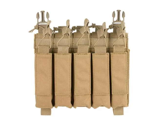 SMG Hybrid Mag Pouch 5 Mags Tan passend fur MP5 Modelle