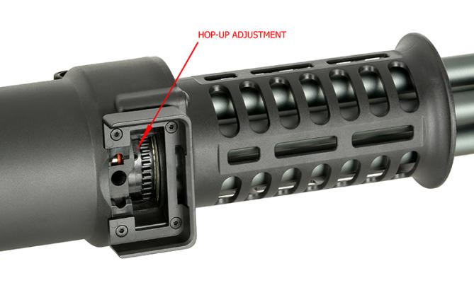 Well WE23-S Minigun mit 5 rotierenden Läufen