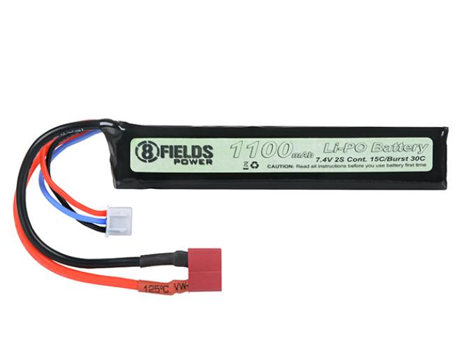 8Fields Li-Po Akku 7,4V 1100mAh 15/30C T-Plug