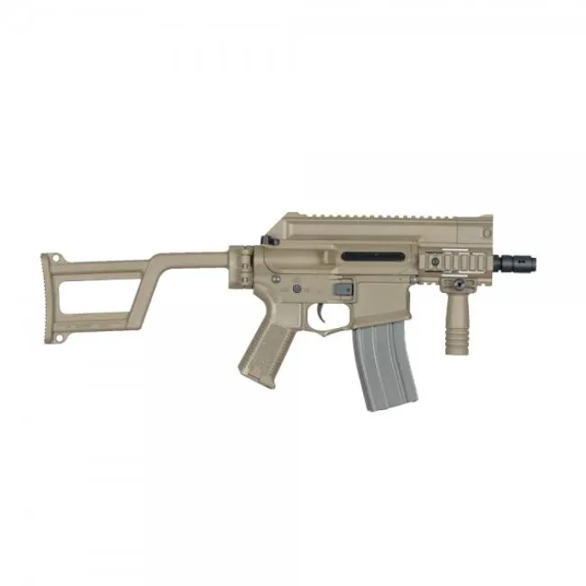 Ares Amoeba M4 AM-001 Dark Earth CCP mit einklappbarem Stock AEG 0,5 Joule