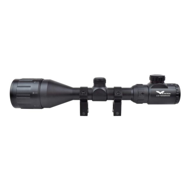 JS-TACTICAL SCOPE 50MM LENS 2.5X-10X ZOOM Black