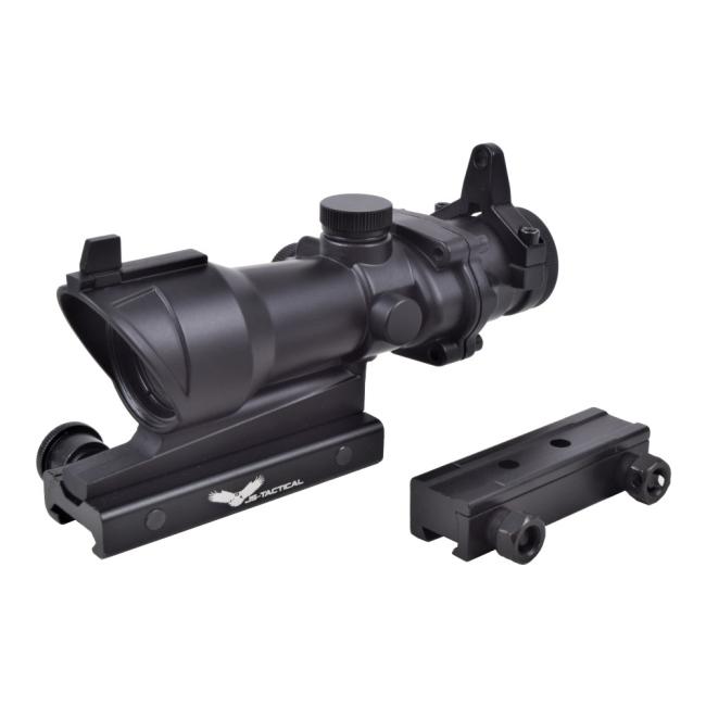 JS-TACTICAL COMPACT SCOPE 32MM LENS 4X ZOOM Black