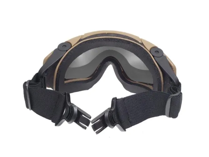 FMA Schutzbrille mit Helmhalterung - Dark Earth