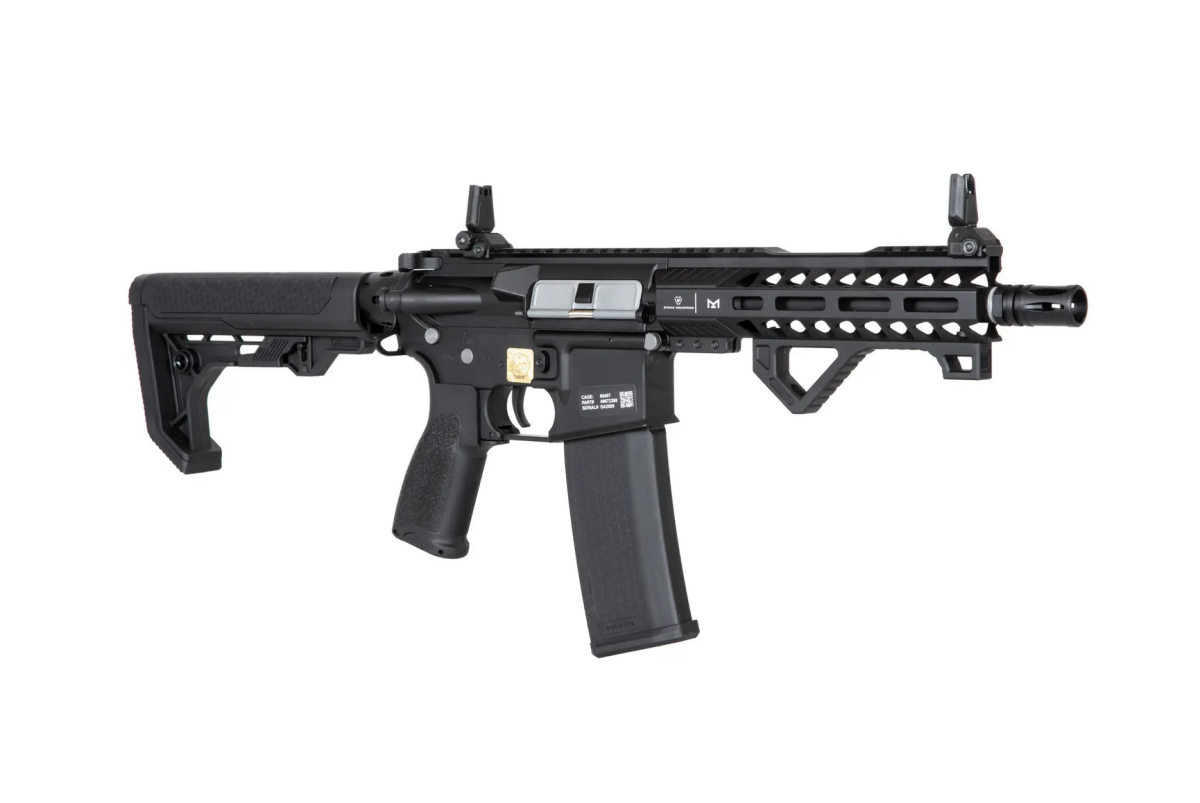 Specna Arms SA-E17 EDGE mit X-ASR Mosfet und Light Ops Schaft Black AEG 0,5 Joule - Kopie