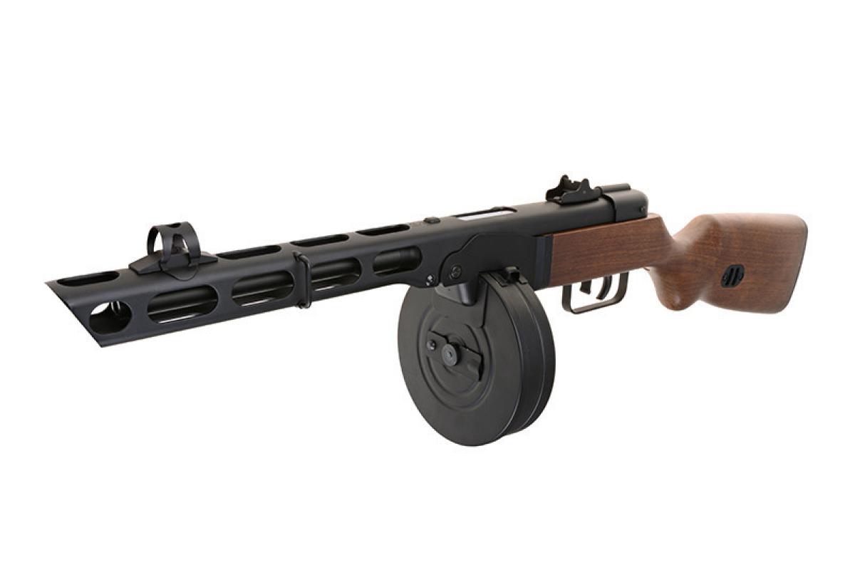 Snow Wolf / S&T PPSH Sub-Machine Gun Real Wood 0,5 Joule AEG 2nd grade