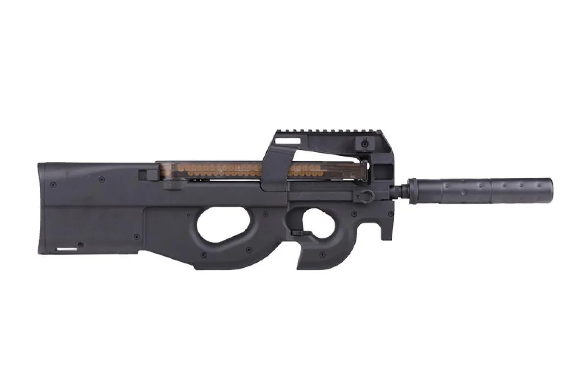 Cyma P90 SMG CM060B mit Silencer Gen. 2 Black AEG 0,5 Joule