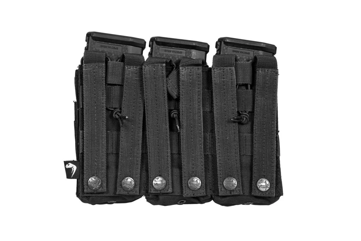 Viper Tactical Dreifach Duo Magazintasche Mag Pouch Molle Black für 6 Magazine