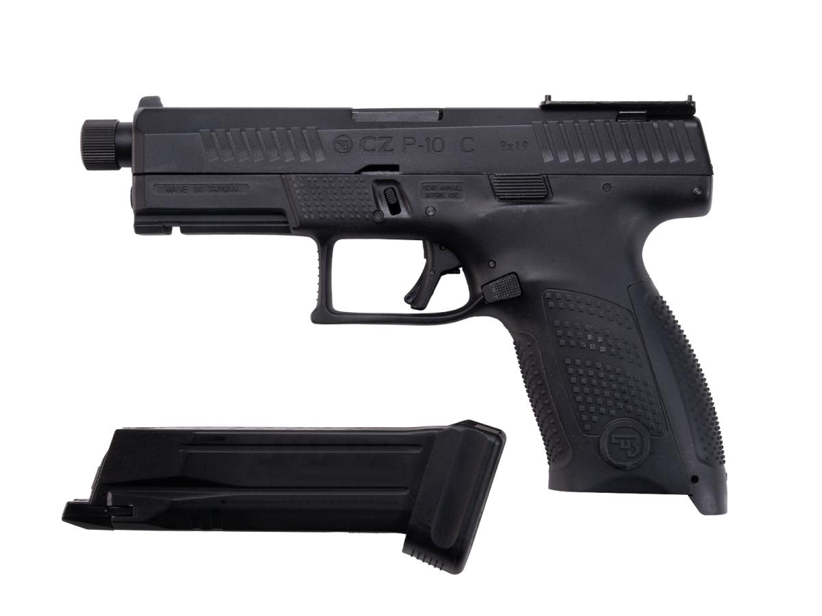 ASG CZ P-10 OR SR Black CO2 CBB 6mm Blowback Red-Dot ready