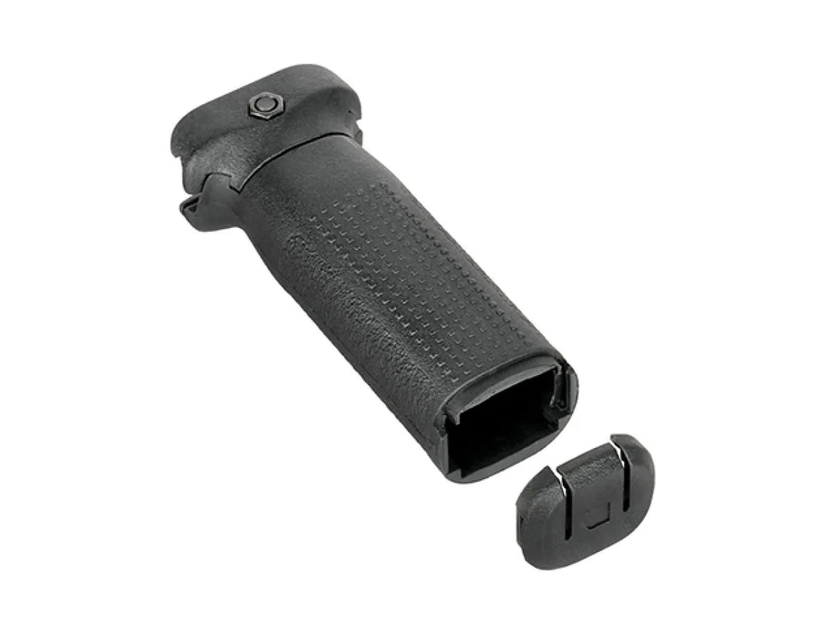 Front Grip Black für Picatinny-Schiene mit Staufach für den LiPo-Akku