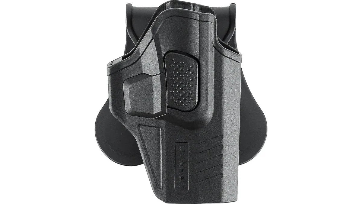 Umarex Polymer Paddle Holster Compact for GLOCK 17 / 19 etc. with Release-Button