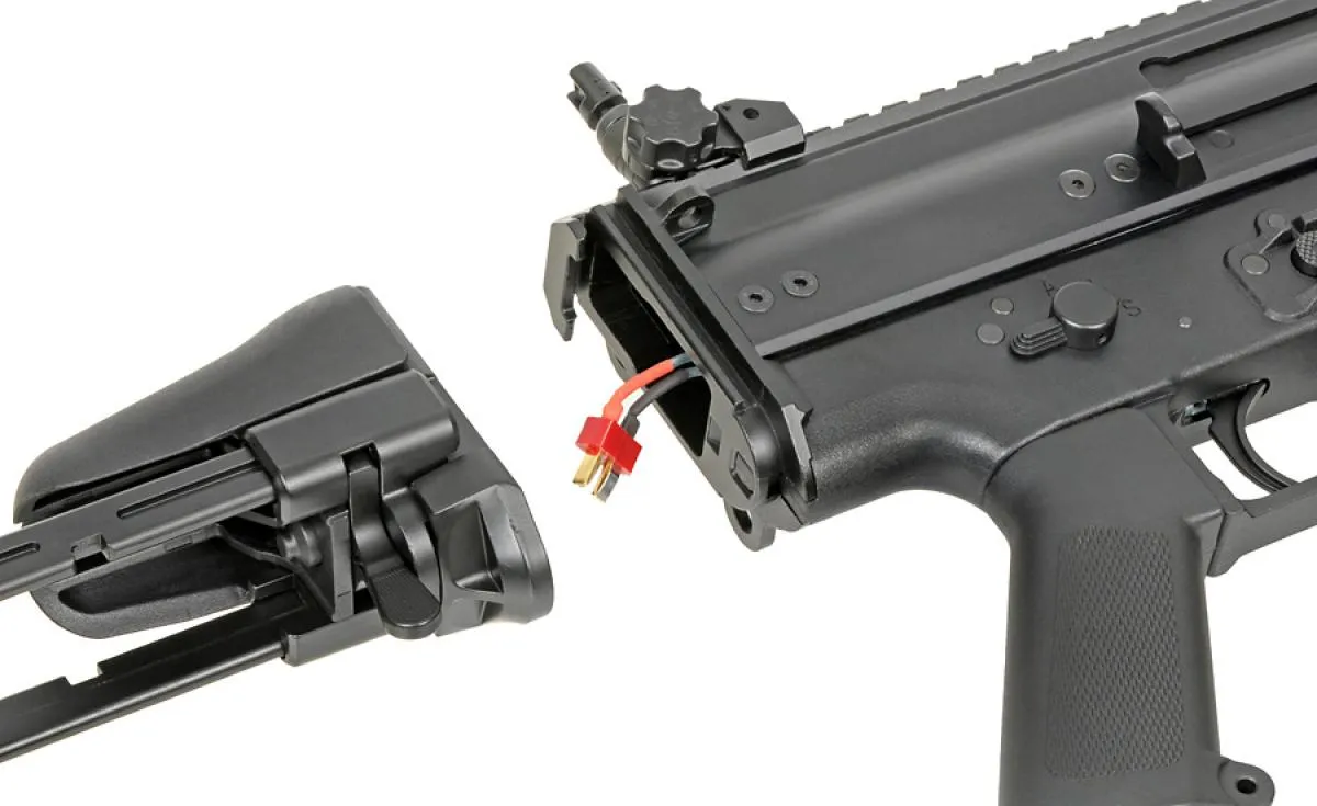 Cyma SCAR SC PDW Black mit ETU & Mosfet 0,5 Joule AEG ab14