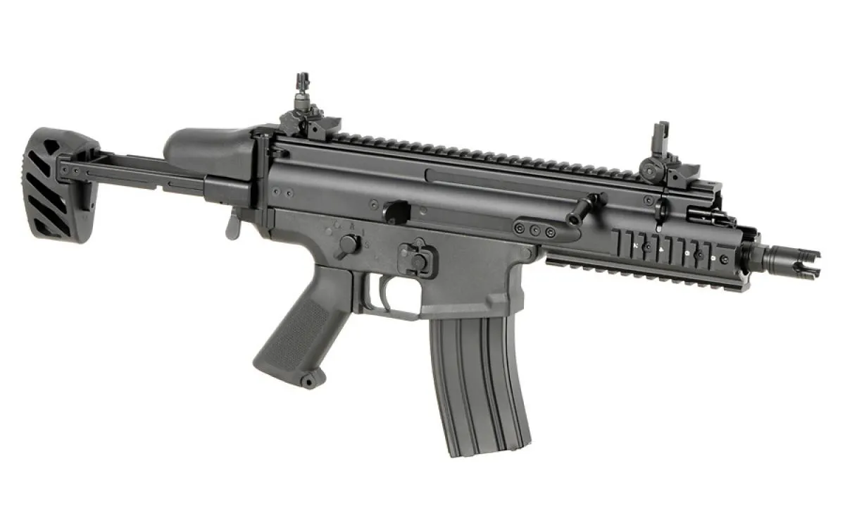 Cyma SCAR SC PDW Black mit ETU & Mosfet 0,5 Joule AEG ab14