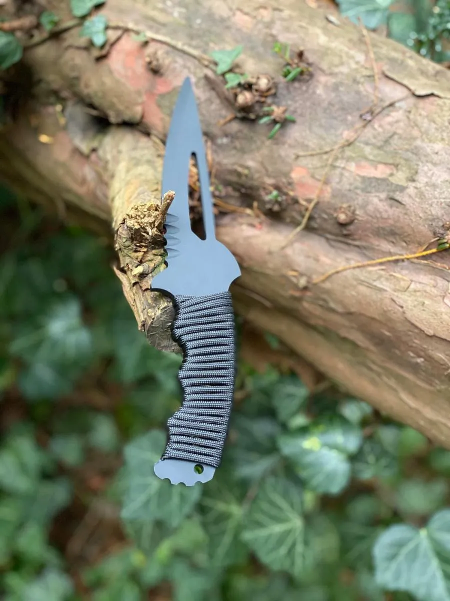 TS BLADES COYOTE BLACK PARACORD DUMMY KNIFE