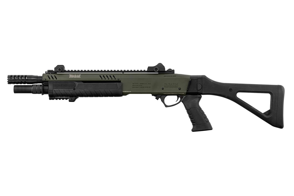 FABARM STF12 Compact Shotgun OD Green 6mm Gas Non Blowback