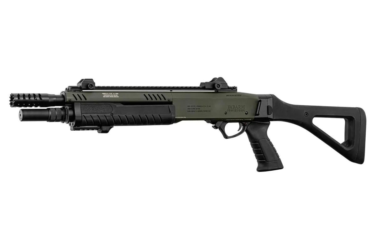 FABARM STF12 Compact Shotgun OD Green 6mm Gas Non Blowback