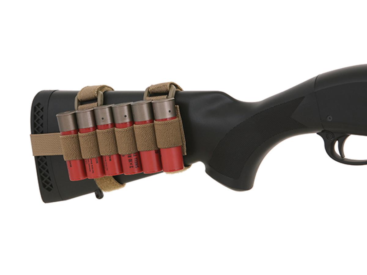 Tactical Shotgun Shell Holder für 6 Stück Tan