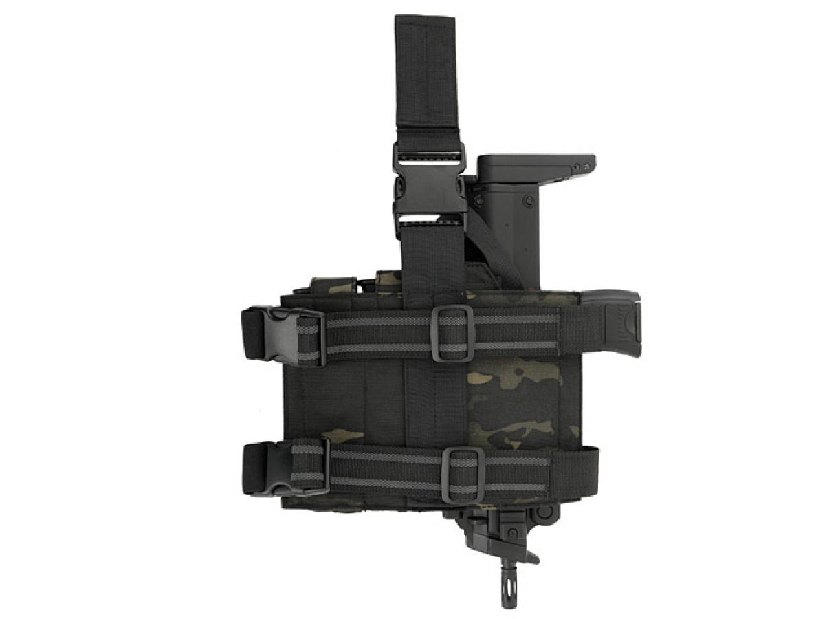 SMG Bein Holster Black Multitarn inkl. Mag Pouch