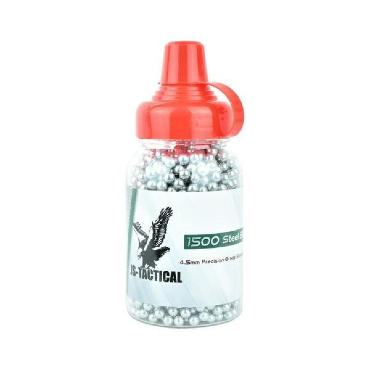 JS-Tactical 4,5mm Precision Grade Stahl BB´s 1500 Stück Flasche