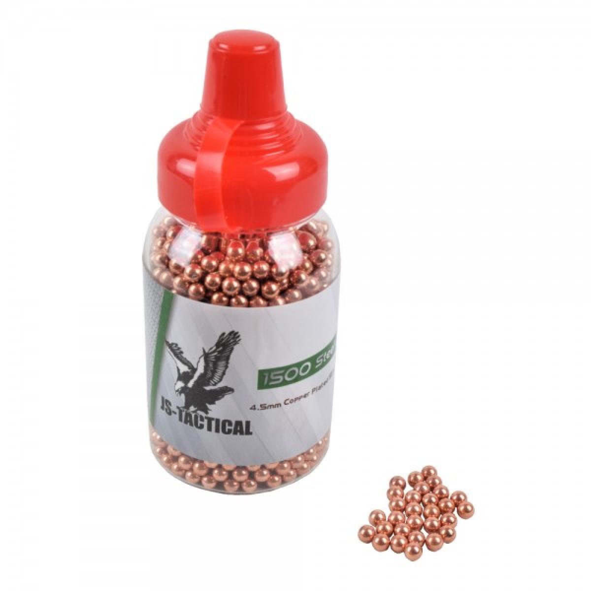 JS-Tactical 4,5mm Precision Grade Copper Plated BB´s 1500 Pieces Bottle