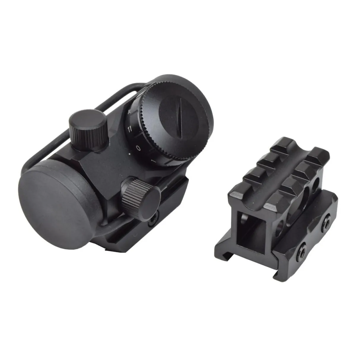 JS-Tactical Red Dot mit 1" High Riser Black