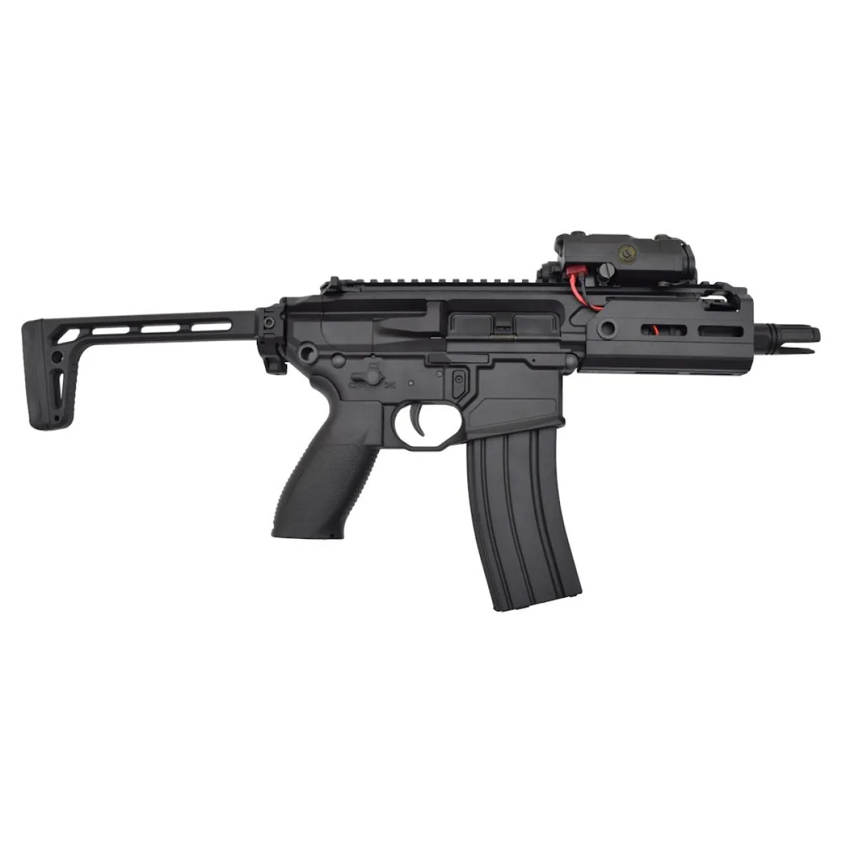 Well Pro WE10-2 SMG Black battery box and folding stock 0.5 Joule AEG