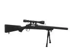 WELL SR-1 Short Barrel Sniper Bolt Action Rifle Set with Bipod and Scoupe