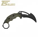 TS BLACK WIDOW EVO GRIP RANGER GREEN DUMMY KNIFE