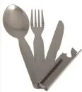 Army Cutlery 3 Pieces, Stainless Steel