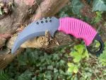 TS BLADES BLACK HORNET G3 PINK GUM PARACORD DUMMY KNIFE