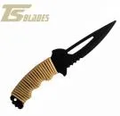 TS BLADES COYOTE TAN PRACORD DUMMY KNIFE